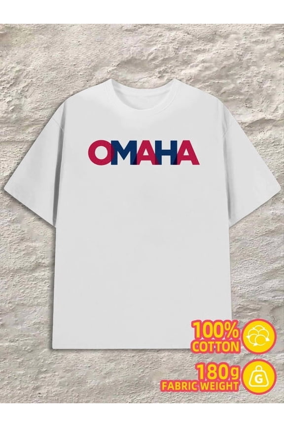 Omaha Pride Tee men 180G 100% Cotton white Original Unisex Shirt Printed tshirts Trendy Unisex Shirt Graphic Tee tshirts Fashion Unisex Shirt Printed tshirts