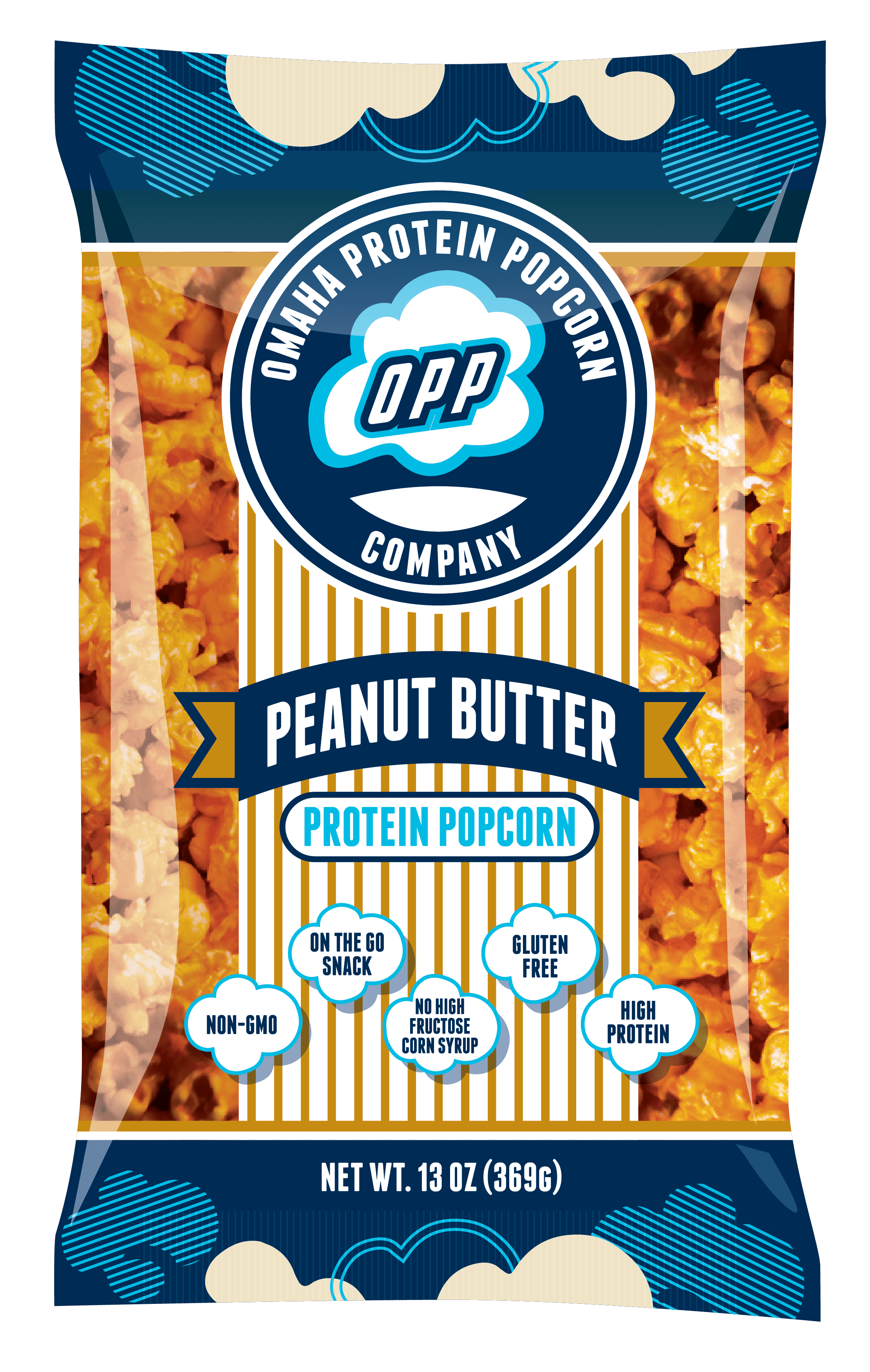 Omaha Protein Popcorn Peanut Butter 2 Pack