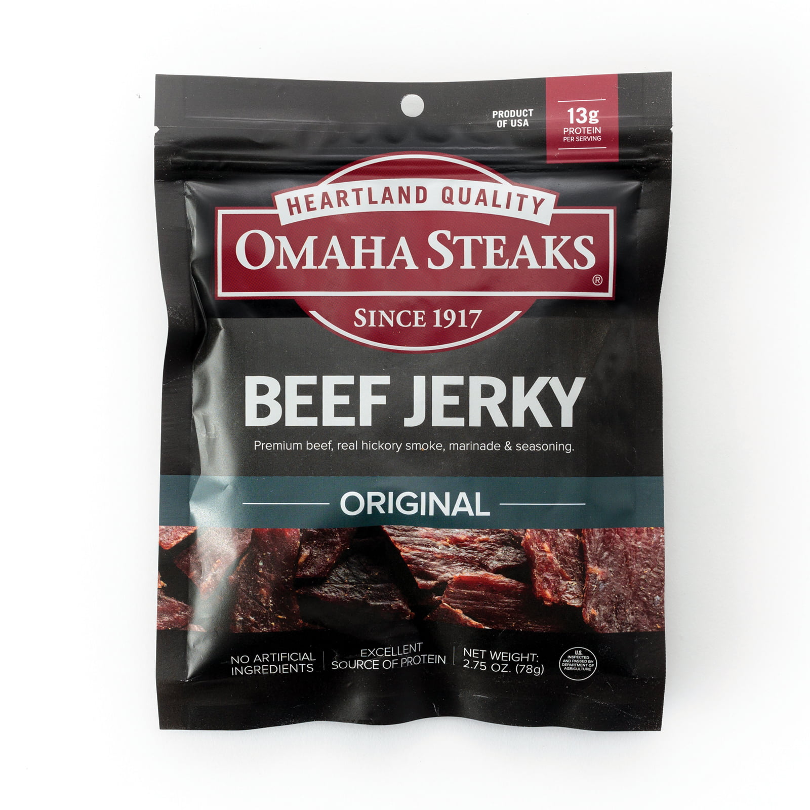Omaha Steaks Beef Jerky 2.75 Oz, Meaty Snacks