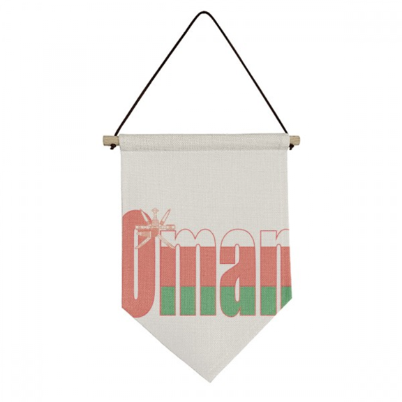 Oman Country Flag Name Art Deco  Fashion Canvas Flag Hanging Wall Art Decor Banner