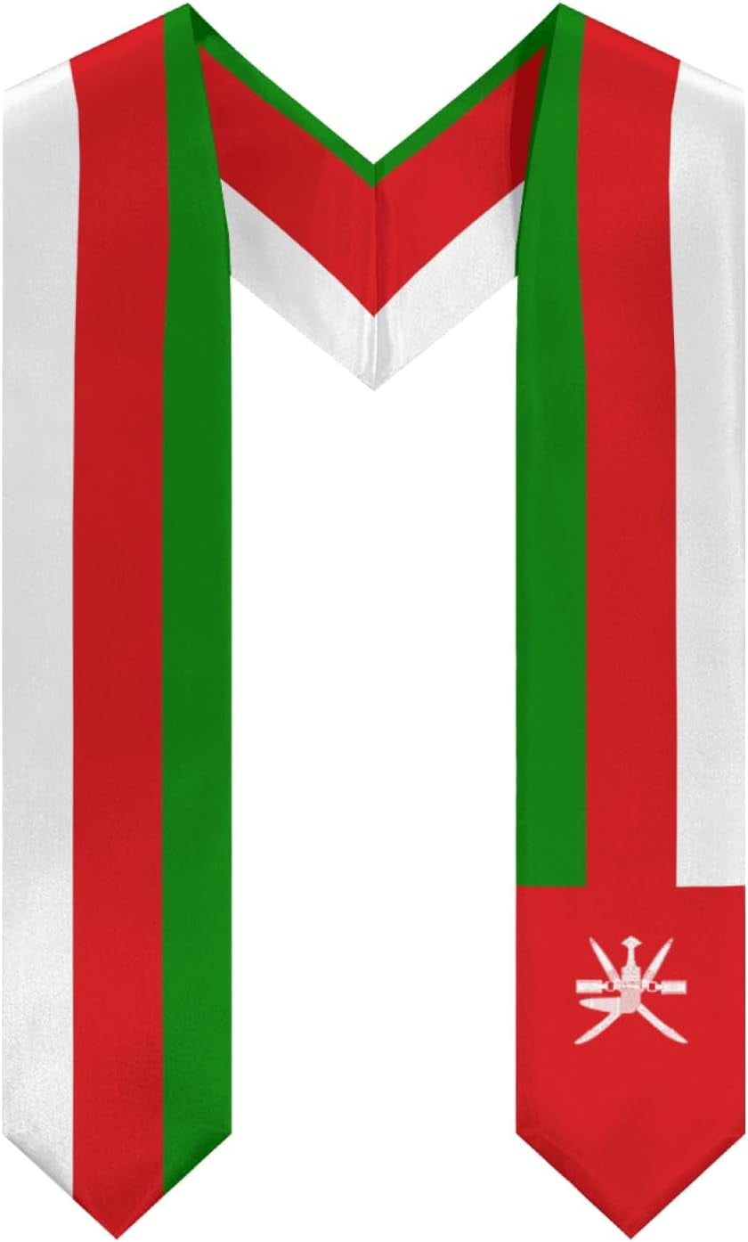 Oman Flag Graduation Stole Shawl Sash Honor For Study Aboard ...