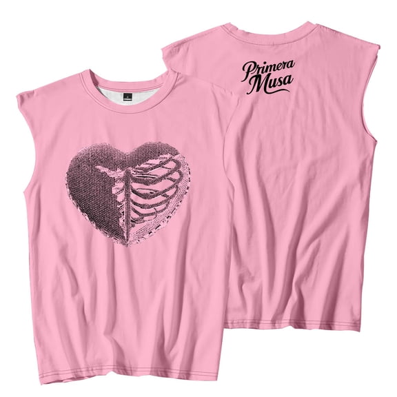 Omar Courtz Heart Sleeveless T-Shirts Primera Musa Tour 2025 Merch Tee Unisex Fashion Tank Tops