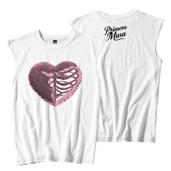Omar Courtz Heart Sleeveless T-Shirts Primera Musa Tour 2025 Merch Tee Unisex Fashion Tank Tops
