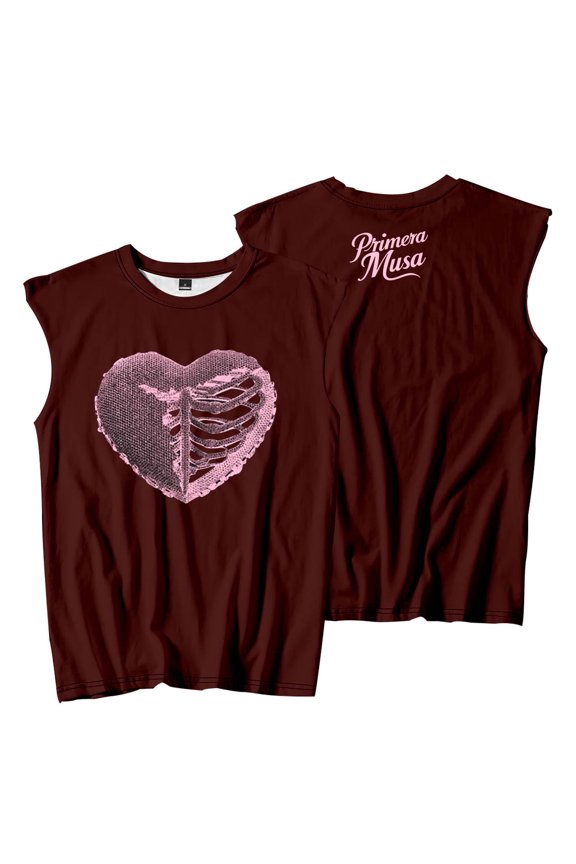 Omar Courtz Heart Sleeveless T-Shirts Primera Musa Tour 2025 Merch Tee Unisex Fashion Tank Tops