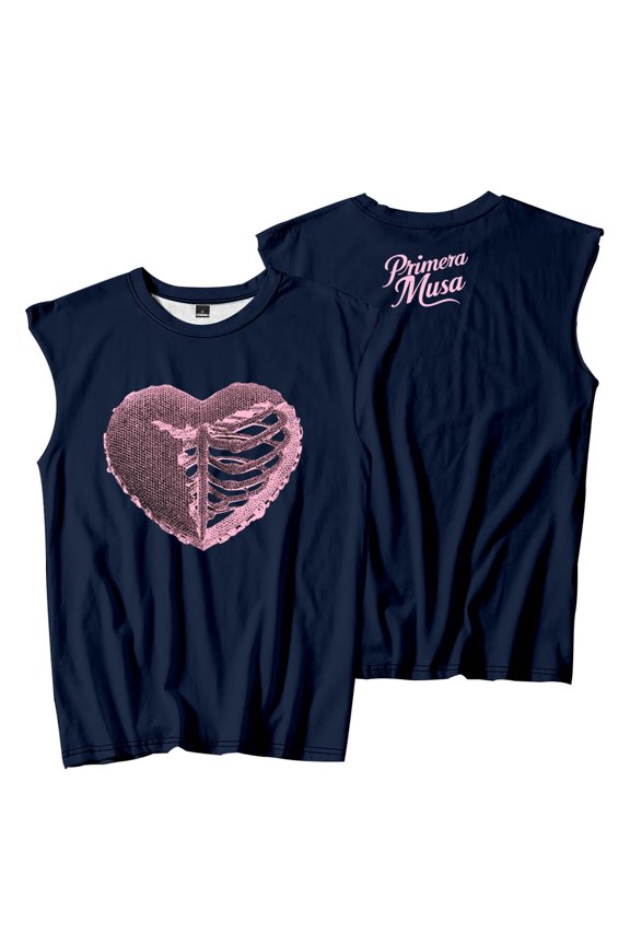 Omar Courtz Heart Sleeveless T-Shirts Primera Musa Tour 2025 Merch Tee Unisex Fashion Tank Tops