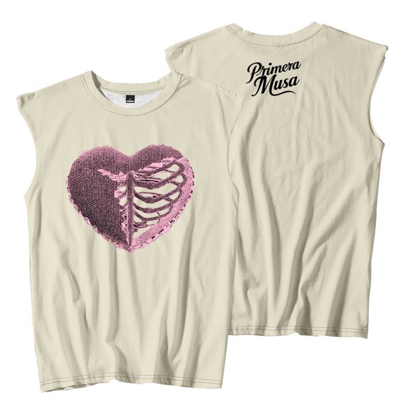 Omar Courtz Heart Sleeveless T-Shirts Primera Musa Tour 2025 Merch Tee Unisex Fashion Tank Tops