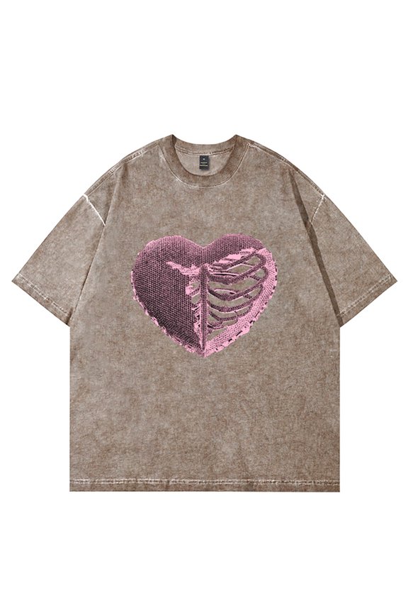 Omar Courtz Heart Wash T-Shirts Primera Musa Tour 2025 Merch Cosplay Unisex Cotton Short Sleeve Tee