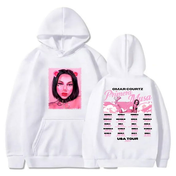 Omar Courtz Primera Musa Tour 2025 Hoodies Women Men Long Sleeve Casual Sweatshirt Clothes