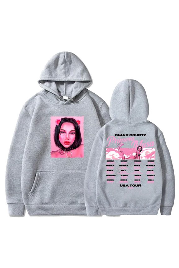 Omar Courtz Primera Musa Tour 2025 Hoodies Women Men Long Sleeve Casual Sweatshirt Clothes