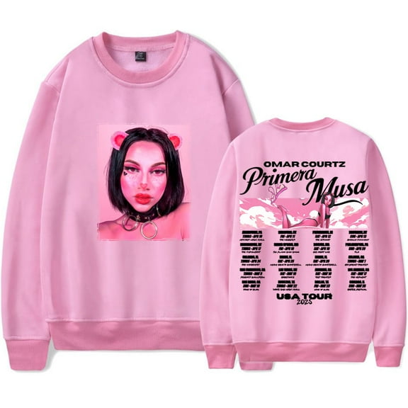 Omar Courtz Primera Musa Tour 2025 Long Sleeve Tee Cosplay Unisex Fashion Crewneck Sweatshirts