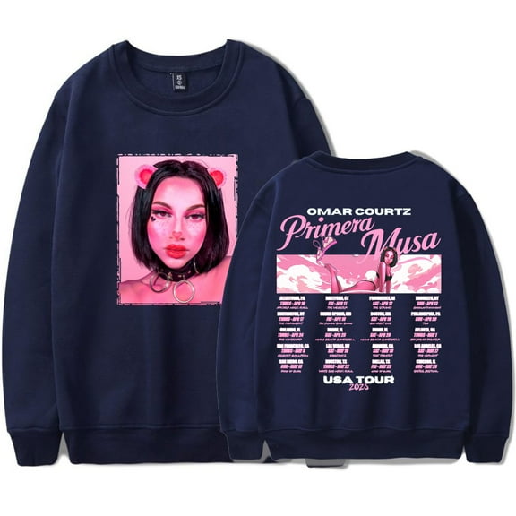 Omar Courtz Primera Musa Tour 2025 Long Sleeve Tee Cosplay Unisex Fashion Crewneck Sweatshirts