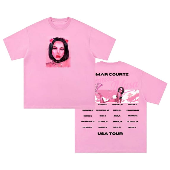 Omar Courtz Primera Musa Tour 2025 T-shirt Crewneck Short Sleeve Cotton Tee Men Women Streetwear Tops