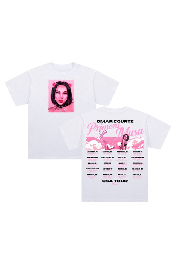 Primera Musa Tour 2025 T-shirt Crewneck Short Sleeve Cotton Tee Men Women Streetwear Tops
