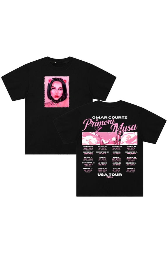 Primera Musa Tour 2025 T-shirt Crewneck Short Sleeve Cotton Tee Men Women Streetwear Tops