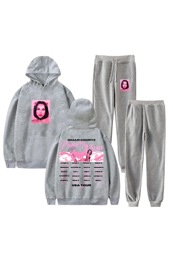 Primera Musa Tour Hoodie Jogger Pants Two Piece Sets Sweatshirts+Sweatpants Men Women's Set