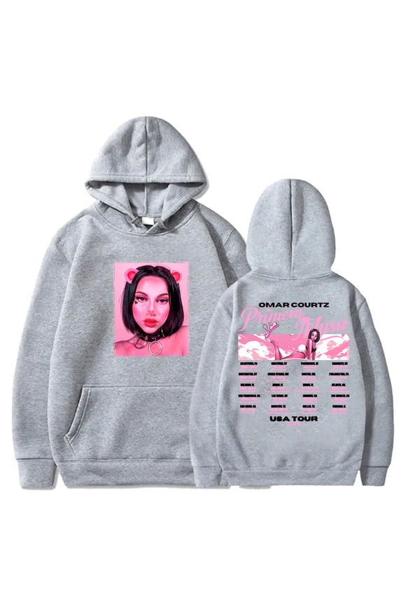 Omar Courtz Primera Musa Tour Hoodie Merch Women Men Long Sleeve Loose Sweatshirt Fashion Pullover