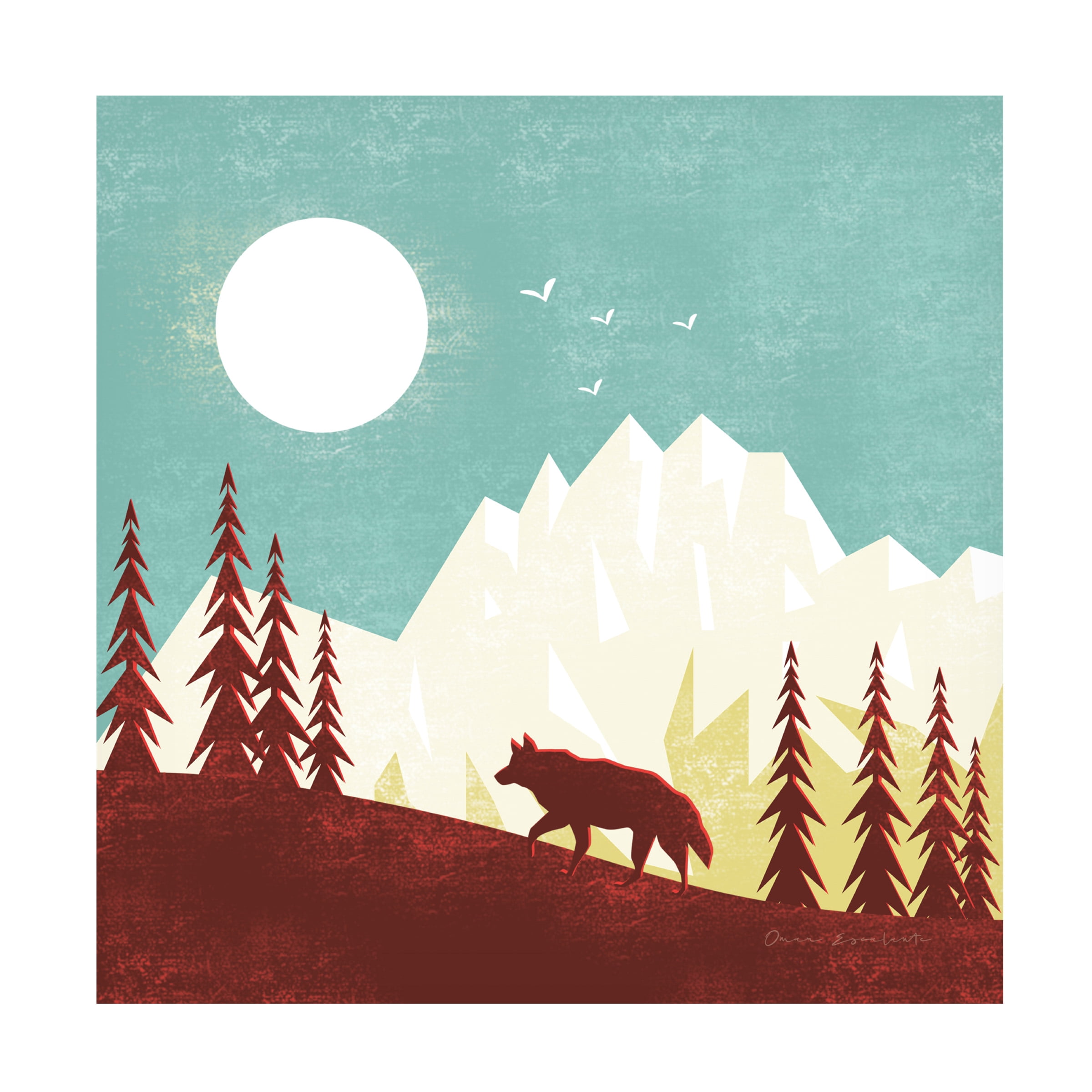 Omar Escalante 'Great Outdoors IV' Canvas Art