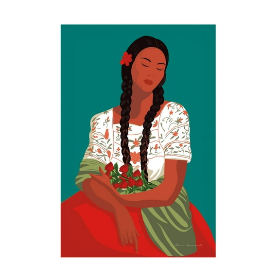 Omar Escalante 'Mexican Woman I' Canvas Art