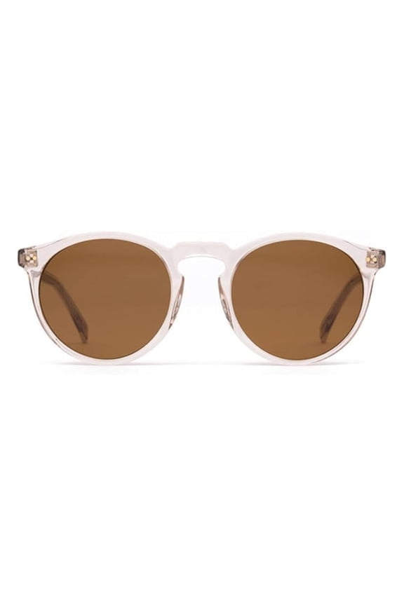 Omar Polarized Sunglasses EcoCrystalSand Brown Round