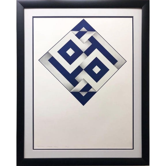 Omar Rayo "Ette" Hand Signed & Limited Edition Lithograph FRAMED Art Generic