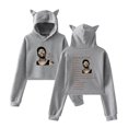 thumbnail image 1 of Omarion Cat ear hoodie with popular pattern casual women's short hoodie sportswear, 1 of 2
