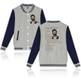 thumbnail image 1 of XUANXIAOJIANG Omarion Popular patterns on baseball shirts, men's and women's casual long sleeved jackets, baseball Jacket, 1 of 2