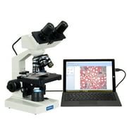 Omax 40X-2000X Built-in 1.3MP Digital Camera Binocular Compound LED Microscope