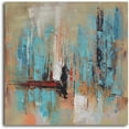 thumbnail image 1 of Omax Decor A 5033 32 x 32 in. Pedestrian in Rain Hand Painted Canvas Wall Art, 1 of 3