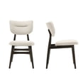thumbnail image 1 of Omax Decor Joss Solid Wood Dining Chairs in Oatmeal Fabric Upholstery (Set of 2), 1 of 6