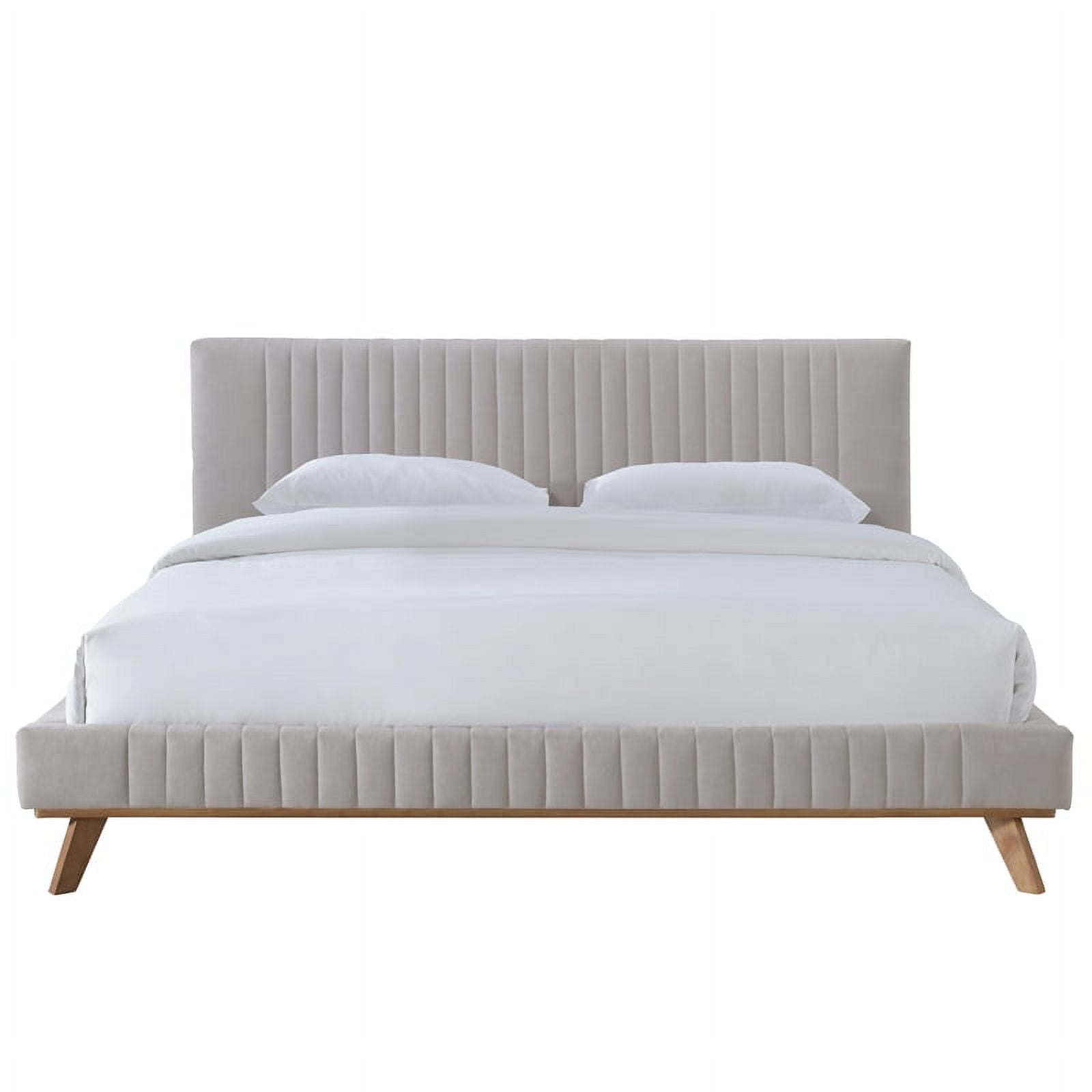 Moorhouse queen upholstered platform cheap bed