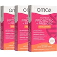 thumbnail image 1 of Omax Probiotic Prebiotic for Women 20 Billion CFU, Vaginal & Urinary Tract Support - 3 Pack, 1 of 5