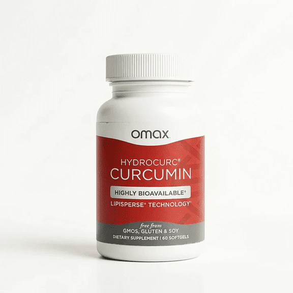 Omax HydroCurc Turmeric Curcumin Supplement, Immune Support, 150mg HydroCurc, 60 Softgels