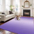 thumbnail image 1 of Ombre 5x7 Area Rugs for Living Room, Violet Purple Gradient Non Slip Floor Mat Washable Low-Profile Indoor Carpet for Bedroom, Dining Room, Bathroom, 1 of 9