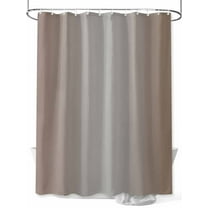 Ombre Abstract Shower Curtain, Gradient Gray Brown Waterproof Shower Curtain Set with 12 Hooks Lightweight Washable Fabric Shower Curtains for Bathroom 36x72 Inches