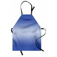 thumbnail image 1 of Ombre Apron Evening Sky After the Sun Sets Day and Nignt Inspired Dark Blue Color Modern Design, Unisex Kitchen Bib Apron with Adjustable Neck for Cooking Baking Gardening, Navy Blue, by Ambesonne, 1 of 3