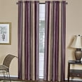 thumbnail image 1 of Ombre Aubergine Striped Modern Window Curtain Panel: 50" x 84", Rod Pocket Panel, 1 of 1