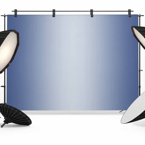 Ombre Backdrop for Photography, Navy Blue Gradient Photo Backdrop Portrait Background Party Banner Photo Backgrounds for Studio Booth Props, 10x8ft