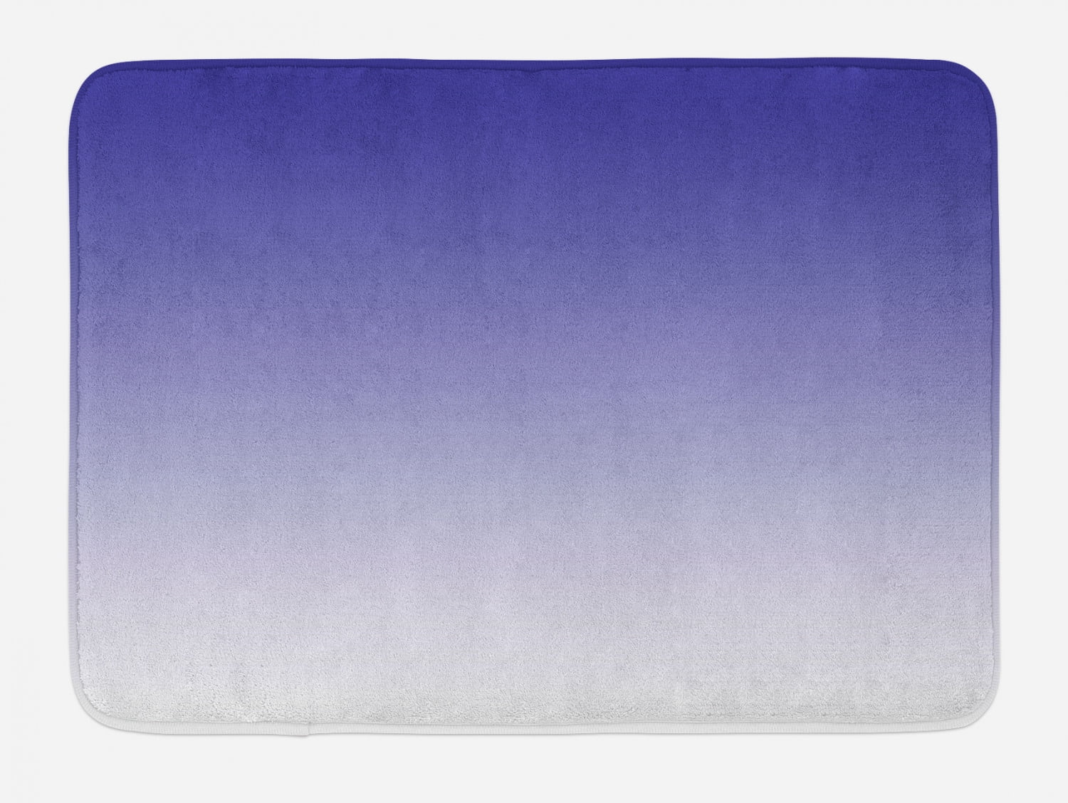 Indigo and White Ombre Memory Foam Bath Rug
