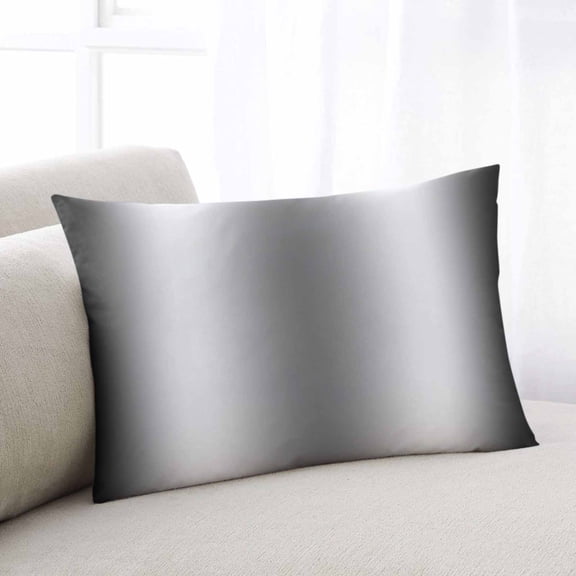 Ombre Black White Throw Pillow Covers, Simple Abstract Striped Farmhouse Soft Breathable Pillow Cases with Invisible Zipper for Sleeping, Standard Pillowcases for Couch Bed Sofa Chair 20x26 Inches