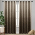 Ombre Blackout Curtains for Living Room Thermal Insulated Block Light