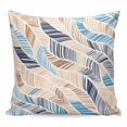thumbnail image 1 of Ombre Blue Brown Pillow Covers 16x16 Inch Decorative Throw Pillow Cover, Summer Abstract Coastal Ocean Beach Wave Sofa Pillowcases Accent Cushion Case Home Decor Bedroom Living Room, 1 of 6