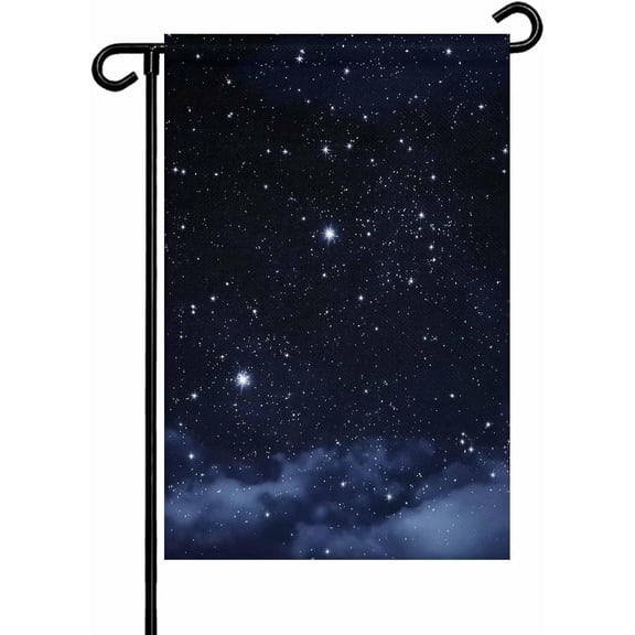 Ombre Blue Garden Flag 12x 18 Double Side, Modern Abstract Sky Landscape Garden Flags Outside House Flag Banner Welcome Yard Flags for Holiday Party Outdoor Decorations All Seasons