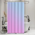 thumbnail image 1 of Ombre Blue Purple Shower Curtain Set with Hooks Modern Gradient Pink Shower Curtains for Bathroom Stall RV Solid Boho Waterproof Fabric Shower Curtain 36x72inches, 1 of 1