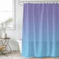 thumbnail image 1 of Ombre Blue Purple Waterproof Fabric Shower Curtain, Colorful Painting Waterproof Fabric Shower Curtain for Bathroom Curtains Bathtubs Hotel Washable Shower Curtains with 12 Hooks Extra Long 72x96, 1 of 8