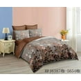 thumbnail image 1 of Ombre Brown Flower Comforter Set Queen Size ,8 Pieces Bed in A Bag Gradient Navy Abstract Art Painting ,All Season Reversible Boho Farmhouse Bedding Set, 1 of 3