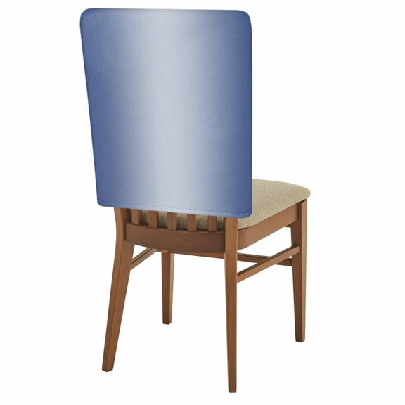 Ombre Chair Back Covers Set of 1, Navy Blue Gradient Stretch Dining Chair Back Slipcovers Removable Seat Cover for Kitchen Restaurant Hotel Cafe