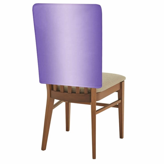 Ombre Chair Back Covers Set of 6, Violet Purple Gradient Stretch Dining Chair Back Slipcovers Removable Seat Cover for Kitchen Restaurant Hotel Cafe