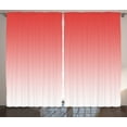 thumbnail image 1 of Ambesonne Ombre Curtains 2 Panel Set, Tropic, 108" x 84", Coral, 1 of 3