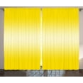 thumbnail image 1 of Ambesonne Ombre Curtains 2 Panel Set, Summer Beach Theme Print, 108" x 84", Yellow, 1 of 3