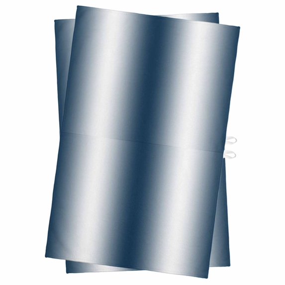 Ombre Dark Blue Kitchen Towels Set of 2, Water Absorbent Dish Towel, Gradient White Abstract Minimalist Stripe Decorative Hand Towels - Quick Drying Cloth for Cooking Baking, 18x28 Inch